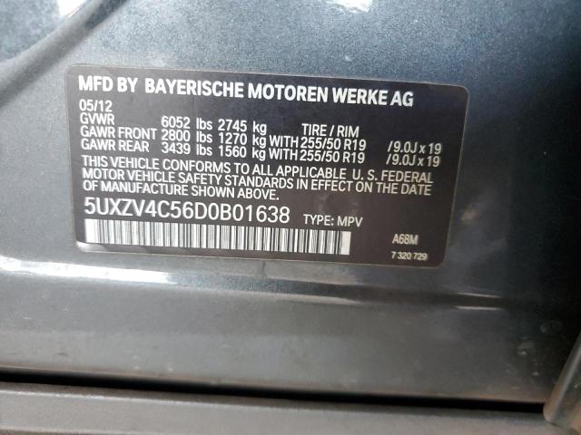 Photo 10 from auction – 2013 BMW X5 XDRIVE3 with VIN 5UXZV4C56D0B01638