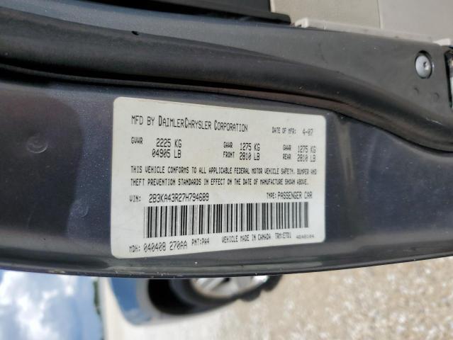 Photo 10 from auction – 2007 DODGE CHARGER SE with VIN 2B3KA43R27H794689