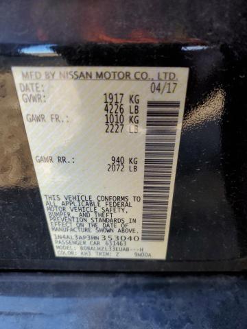 Photo 10 from auction – 2017 NISSAN ALTIMA 2.5 with VIN 1N4AL3AP3HN353040
