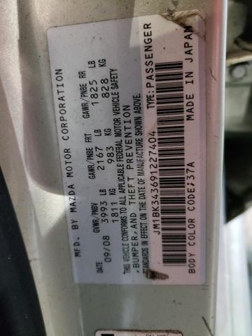 Photo 10 from auction – 2009 MAZDA MAZDA3 with VIN JM1BK343691227404