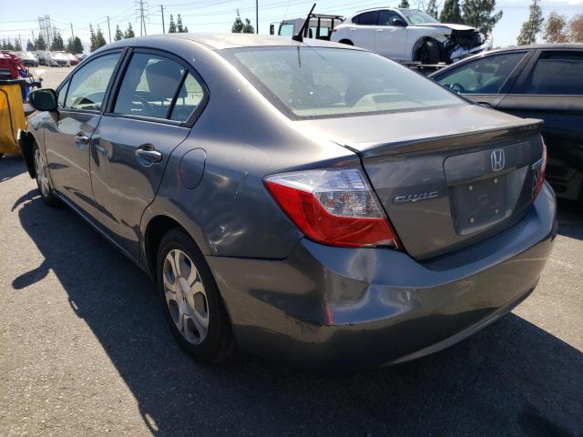Photo 3 from auction – 2012 HONDA CIVIC HYBR with VIN JHMFB4F22CS008189