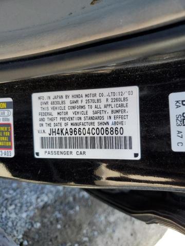 Photo 10 from auction – 2004 ACURA 3.5RL with VIN JH4KA96604C006860
