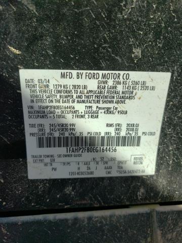 Photo 10 from auction – 2014 FORD TAURUS LIM with VIN 1FAHP2F80EG164456