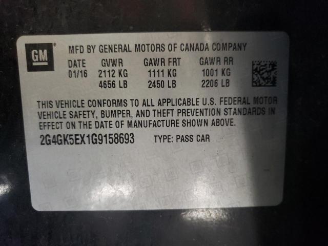 Photo 10 from auction – 2016 BUICK REGAL with VIN 2G4GK5EX1G9158693