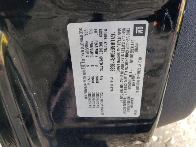 Photo 10 from auction – 2010 CADILLAC ESCALADE with VIN 1GYUKAEF3AR118338