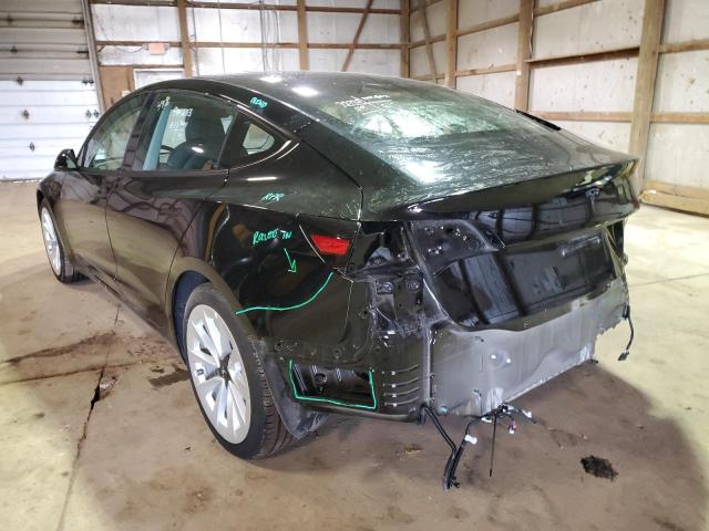 Photo 3 from auction – 2022 TESLA MODEL 3 with VIN 5YJ3E1EB7NF191021