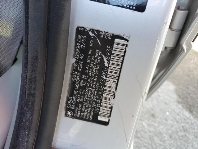 Photo 10 from auction – 1999 BMW 528 I AUTO with VIN WBADM6334XBY28935