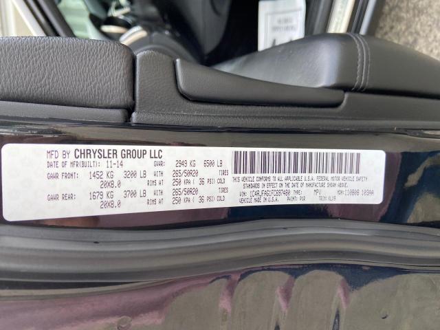 Photo 10 from auction – 2015 JEEP GRAND CHER with VIN 1C4RJFAG1FC697480