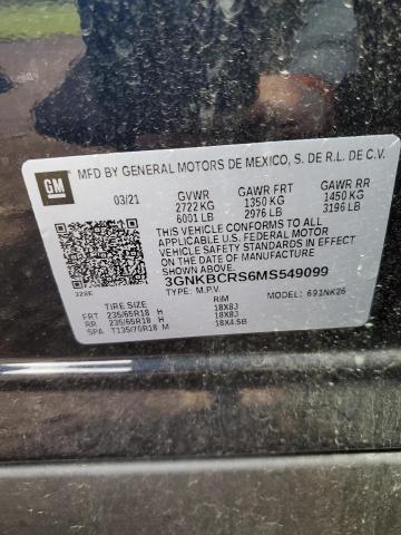 Photo 10 from auction – 2021 CHEVROLET BLAZER 2LT with VIN 3GNKBCRS6MS549099