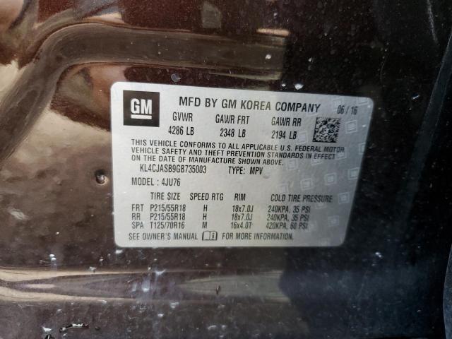 Photo 10 from auction – 2016 BUICK ENCORE with VIN KL4CJASB9GB735003