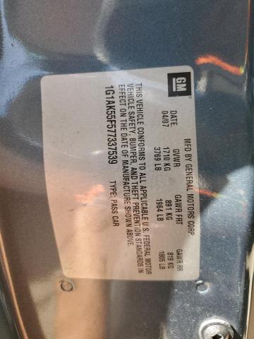 Photo 10 from auction – 2007 CHEVROLET COBALT LS with VIN 1G1AK55F577337539