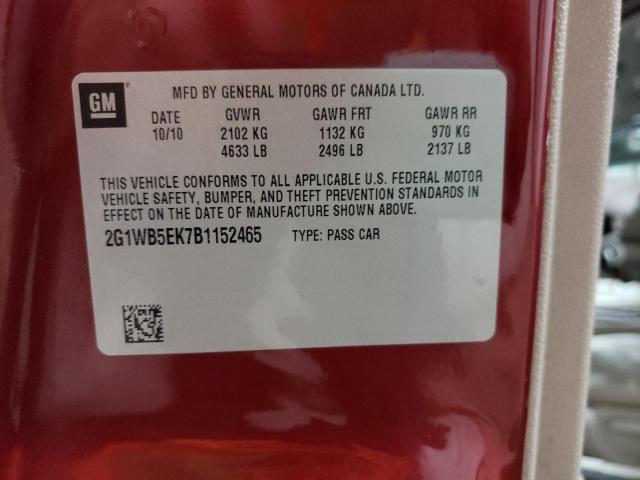 Photo 10 from auction – 2011 CHEVROLET IMPALA LT with VIN 2G1WB5EK7B1152465