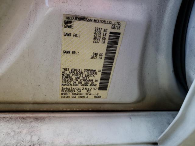 Photo 10 from auction – 2016 NISSAN ALTIMA 2.5 with VIN 1N4AL3AP1GC284732