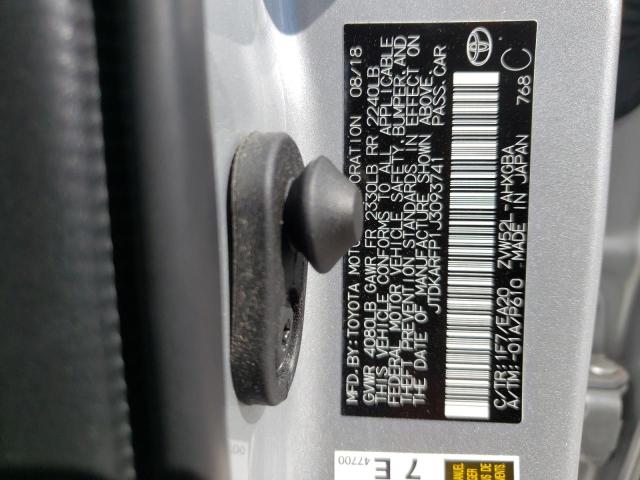 Photo 10 from auction – 2018 TOYOTA PRIUS PRIM with VIN JTDKARFP1J3093741