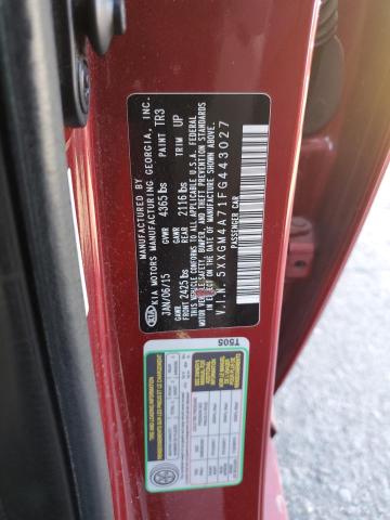 Photo 10 from auction – 2015 KIA OPTIMA LX with VIN 5XXGM4A71FG443027