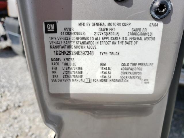 Photo 10 from auction – 2004 CHEVROLET SILVERADO with VIN 1GCHK29284E397348