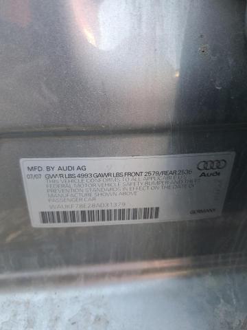Photo 10 from auction – 2008 AUDI A4 2.0T AV with VIN WAUKF78E28A031379