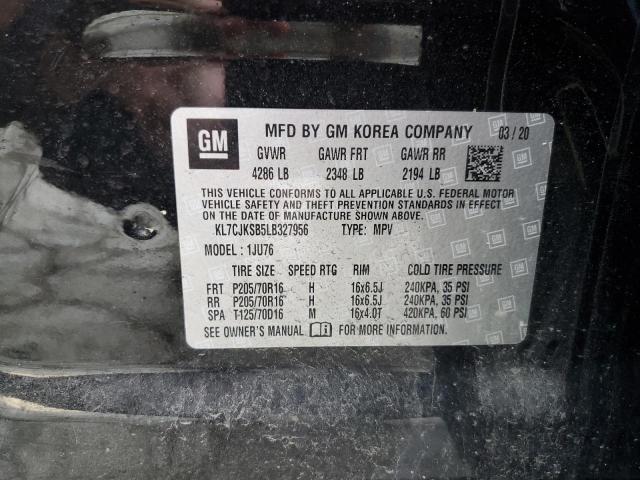 Photo 10 from auction – 2020 CHEVROLET TRAX LS with VIN KL7CJKSB5LB327956