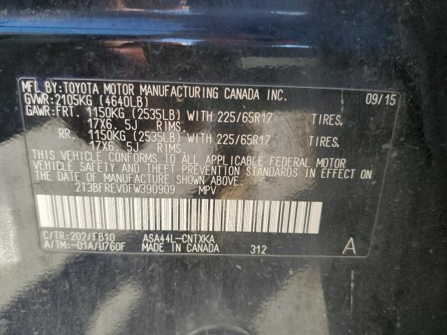 Photo 10 from auction – 2015 TOYOTA RAV4 LE with VIN 2T3BFREV0FW390909