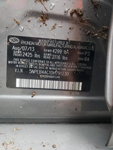 Photo 10 from auction – 2013 HYUNDAI SONATA GLS with VIN 5NPEB4AC1DH791230