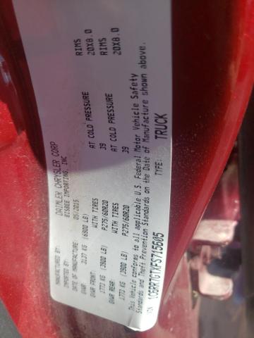 Photo 10 from auction – 2015 RAM 1500 SLT with VIN 1C6RR7GTXFS715605