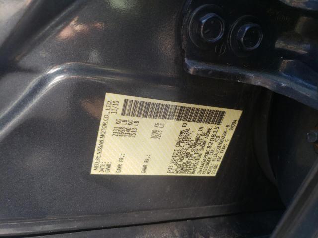Photo 10 from auction – 2011 NISSAN MAXIMA S with VIN 1N4AA5APXBC820815