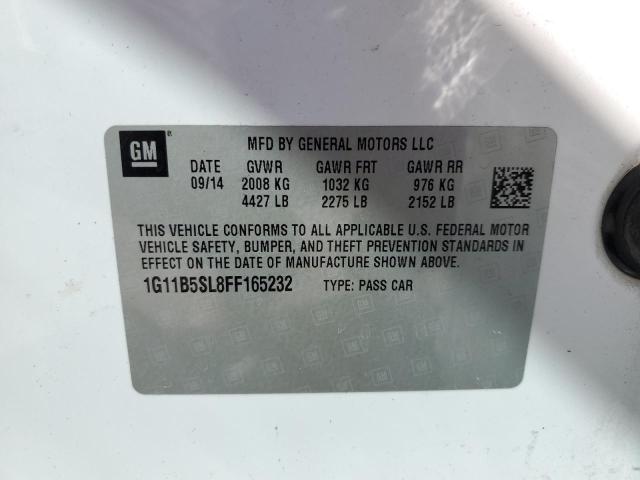 Photo 10 from auction – 2015 CHEVROLET MALIBU LS with VIN 1G11B5SL8FF165232