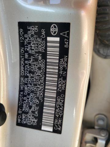 Photo 10 from auction – 2010 TOYOTA PRIUS with VIN JTDKN3DU9A0103850