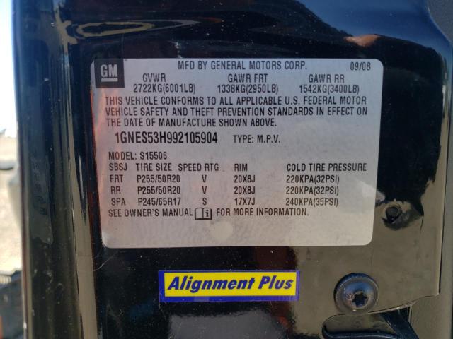 Photo 10 from auction – 2009 CHEVROLET TRAILBLAZE with VIN 1GNES53H992105904
