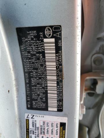 Photo 10 from auction – 2006 TOYOTA COROLLA MA with VIN 2T1KR32E06C576212