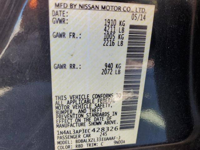 Photo 10 from auction – 2014 NISSAN ALTIMA 2.5 with VIN 1N4AL3AP3EC428326