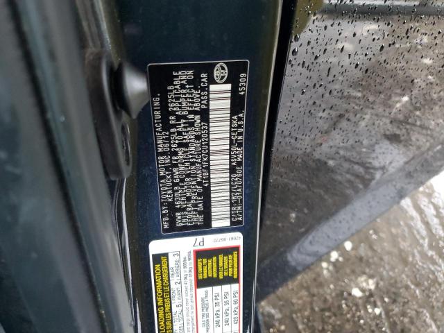 Photo 10 from auction – 2012 TOYOTA CAMRY BASE with VIN 4T1BF1FK7CU120537