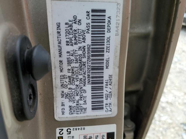 Photo 10 from auction – 2007 TOYOTA COROLLA CE with VIN 1NXBR32E27Z869982