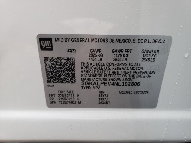 Photo 10 from auction – 2022 GMC TERRAIN SL with VIN 3GKALPEV4NL192806