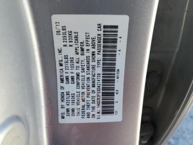 Photo 10 from auction – 2013 HONDA ACCORD SPO with VIN 1HGCR2F5XDA214738
