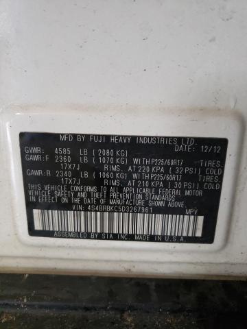 Photo 10 from auction – 2013 SUBARU OUTBACK 2. with VIN 4S4BRBKC5D3267961