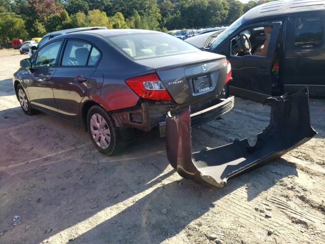 Photo 3 from auction – 2012 HONDA CIVIC LX with VIN 2HGFB2F59CH529919