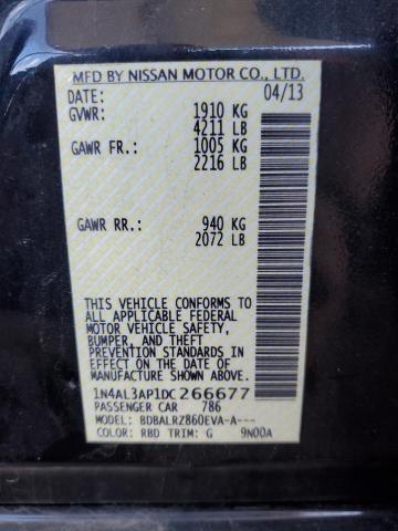 Photo 10 from auction – 2013 NISSAN ALTIMA 2.5 with VIN 1N4AL3AP1DC266677