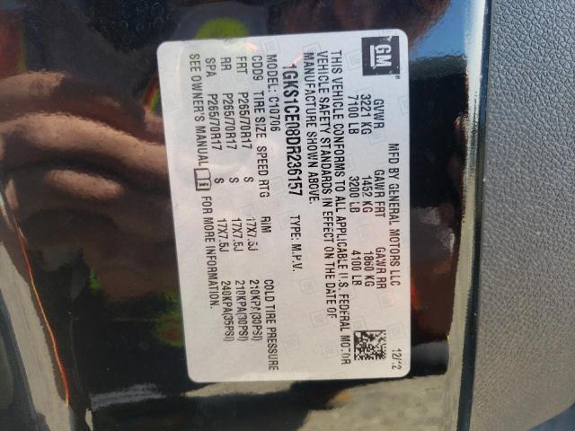 Photo 10 from auction – 2013 GMC YUKON SLT with VIN 1GKS1CE08DR236157