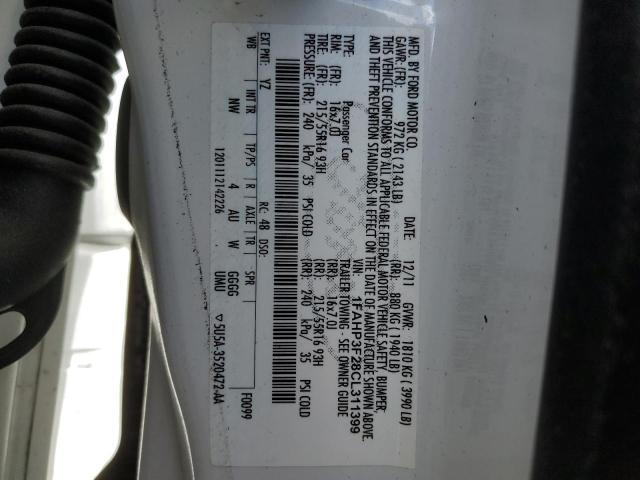Photo 10 from auction – 2012 FORD FOCUS SE with VIN 1FAHP3F28CL311399