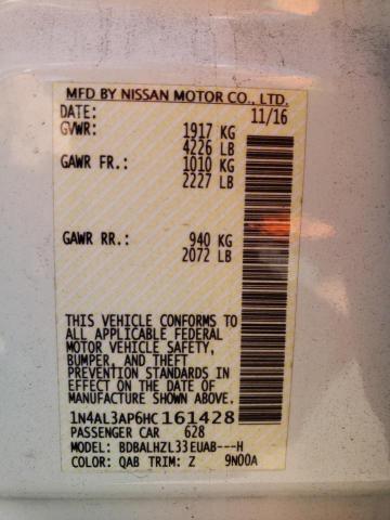 Photo 10 from auction – 2017 NISSAN ALTIMA with VIN 1N4AL3AP6HC161428