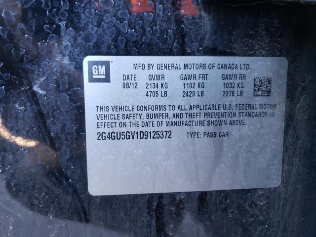 Photo 10 from auction – 2013 BUICK REGAL PREM with VIN 2G4GU5GV1D9125372