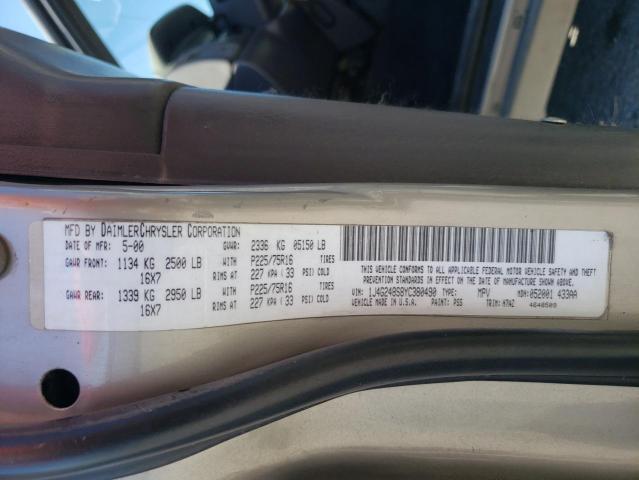 Photo 10 from auction – 2000 JEEP GRAND CHER with VIN 1J4G248S8YC380490