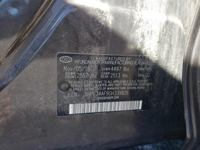 Photo 10 from auction – 2016 HYUNDAI SONATA with VIN 5NPE34AF9GH339926