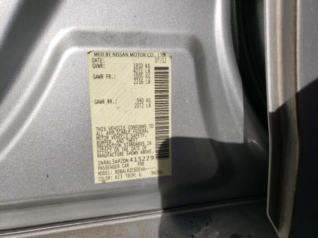 Photo 10 from auction – 2013 NISSAN ALTIMA 2.5 with VIN 1N4AL3AP2DN415229
