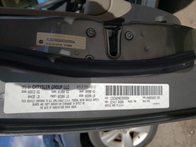 Photo 10 from auction – 2012 DODGE CALIBER SX with VIN 1C3CDWDA8CD535554