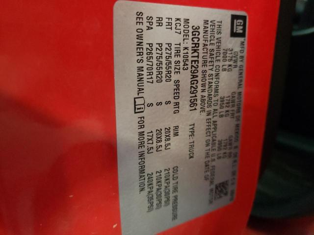 Photo 10 from auction – 2010 CHEVROLET 1500 with VIN 3GCRKTE29AG291561