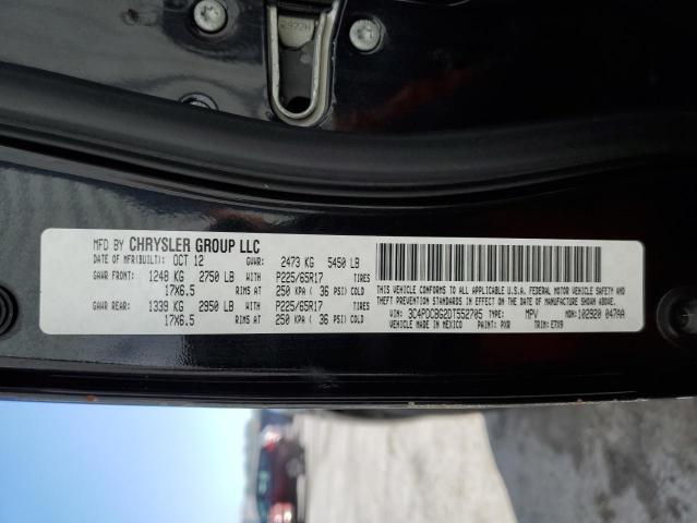 Photo 10 from auction – 2013 DODGE JOURNEY SX with VIN 3C4PDCBG2DT552705