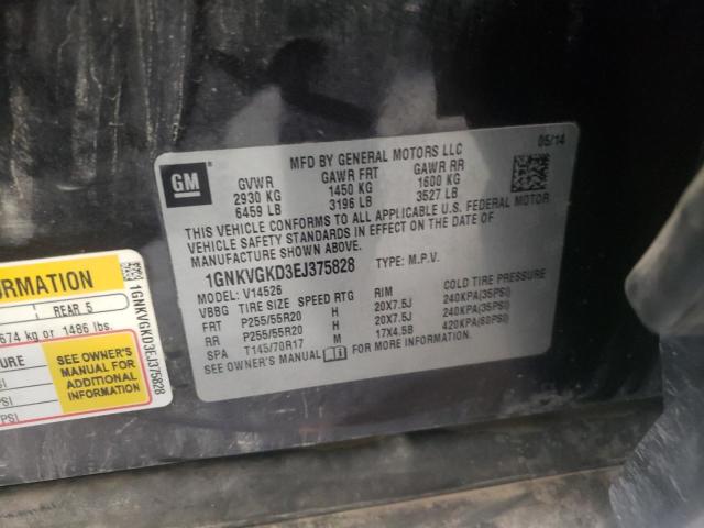 Photo 10 from auction – 2014 CHEVROLET TRAVERSE L with VIN 1GNKVGKD3EJ375828