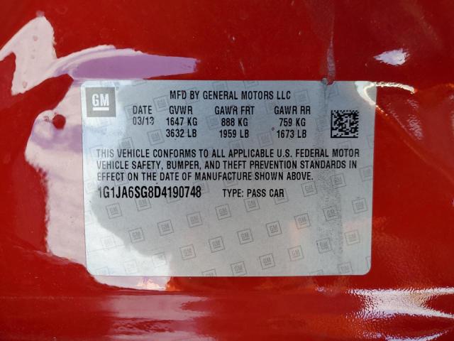 Photo 10 from auction – 2013 CHEVROLET SONIC LS with VIN 1G1JA6SG8D4190748